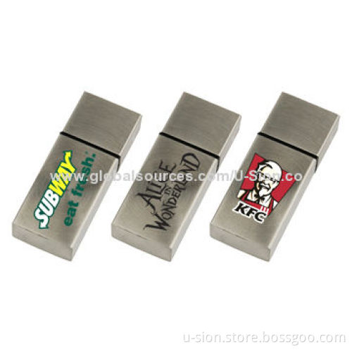 Metal USB Flash Drives, Support Plug-and-play Function, OEM Orders Welcomed
